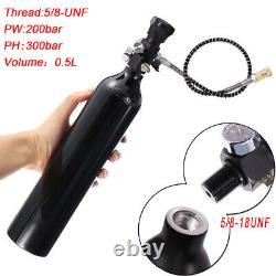 0.5L Aluminum Tank 4500psi 500cc Inflatable kit for PCP HPA Paintball Scuba Fire