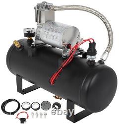 12V 1.5 Gal Air Tank 150 Psi Compressor Onboard System Fits for Train Horn Kit