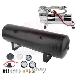 12V 200PSI Air Compressor 3GAL Air Tank Onboard System Kit For Train Truck