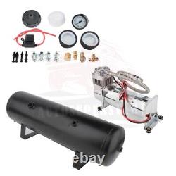12V 200PSI Air Compressor 3GAL Air Tank Onboard System Kit For Train Truck