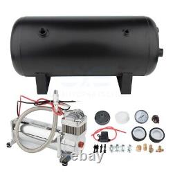 12V 200Psi Air Compressor 5 Gal Air Tank Onboard System Kit For Car Train Horn