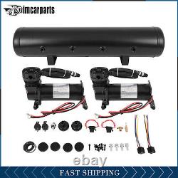 12V 5 Gal Air Tank 200 Psi Compressor Onboard System Kit For Train Horn