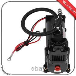 12V Air Tank 200PSI Horns Compressor For Car Train Air Ride Suspension Kit Black