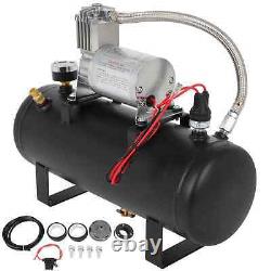 150 Psi Horn Compressor 1.5 Gal Air Tank Onboard System Kit For Train Horn 12V