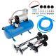 150db 4 Trumpet Air Horn 12v Compressor Kit Blue Tank Gauge For Car Pickup Truck