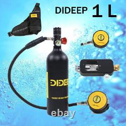 1L Mini Scuba Oxygen Cylinder Diving Air Tank Kit Snorkeling Breathing Equipment