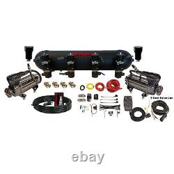 1/2 X-Series Fast Bag Air Management Kit for Air Ride Suspension on Tank