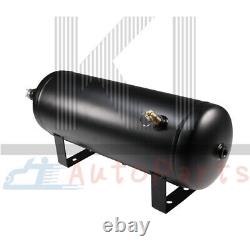 1.5G Air Tank With 150psi 4 Trumpets Train Horn Kit For Truck Car Semi Loud System