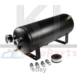 1.5G Air Tank With 150psi 4 Trumpets Train Horn Kit For Truck Car Semi Loud System