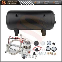 200PSI Onboard Compressor 5G Tank Air Horn Kit For Truck Car Train Loud System