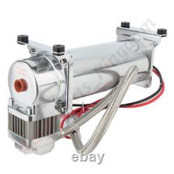 200 PSI 12V Air Compressor 5 Gal Air Tank Onboard System Kit For Boat Train Horn