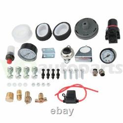 200psi 3Gal 4 Trumpets Train Horn Kit For Truck Car System Air Tank Compressor