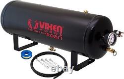2.5 GALLON 7 PORTS AIR TANK KIT With GAUGE & SWITCH TRAIN HORNS/SUSPENSION VXT2500