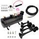 4x Black Trumpet Train Sound Air Horn Full System Kit With Air Tank Compressor
