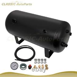 5Gal 200 PSI Black Air Tank With Air Gauge Switch For Train Truck Van Horn 12V