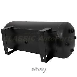 5Gal 200 PSI Black Air Tank With Air Gauge Switch For Train Truck Van Horn 12V