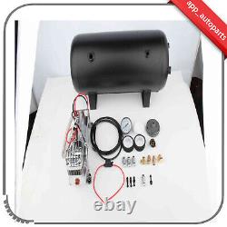 5 GAL Air tank 200 psi 12V Onboard Air Compressor For Train Horn Car System Kit