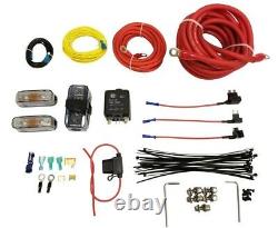 5 gallon spun raw aluminum air tank 480 black air compressors & wiring kit