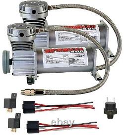 Air Compressors 400 Pewter 3/8 Valves Black 9 Switch Tank Air Ride Suspension