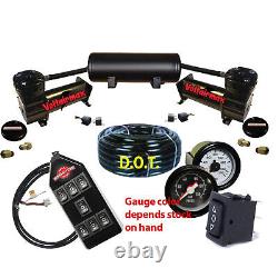 Air Ride Suspension Compressors 480 5 Gal Tank, all items shown