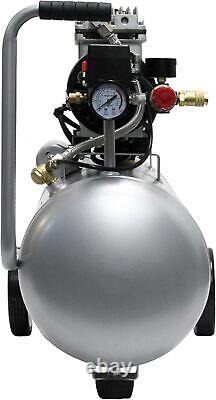 Air Tools 8010 Steel Tank Air Compressor Ultra Quiet, Oil-Free, 1.0 hp, 8 gal