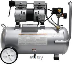 Air Tools 8010 Steel Tank Air Compressor Ultra Quiet, Oil-Free, 1.0 hp, 8 gal