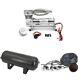 Air Suspension Lift Kit With 200 Psi Air Compressor + 3 Gallon Air Tank + 0-2