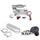 Air Suspension Lift Kit With Air Compressor + 3 Gallon Air Tank +air Ride Gauge