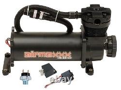 Airmaxxx Black 480 Air Compressor 3 Gallon Air Tank Drain 120 on 150 off Switch