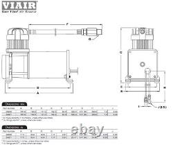 BEHEMOTH-i Loudest Train Air Horn Kit VIAIR 280c Air Compressor 2.5g Tank 152db