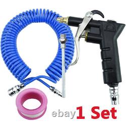 Blue Hose Air Duster Blow Gun Kit For Car Truck With Air Tank Systems Dust Blow