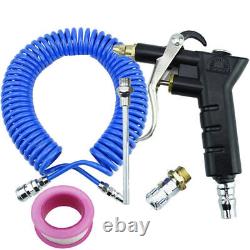 Blue Hose Air Duster Blow Gun Kit For Car Truck With Air Tank Systems Dust Blow