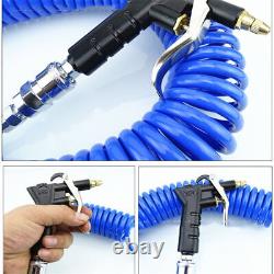 Blue Hose Air Duster Blow Gun Kit For Car Truck With Air Tank Systems Dust Blow