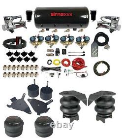 Complete 1/2 Fast Valve Air Ride Suspension Kit 8 Gal Tank 82-04 Chevy S10 2wd