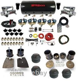 Complete 1/2 Fast Valve Air Ride Suspension Kit 8 Gal Tank Buick 61-64 Fullsize