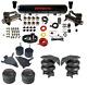 Complete Fastbag 3/8 Air Ride Suspension Kit Bags Black Fit 82-04 Chevy S10 2wd