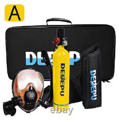 DEDEPU Scuba Diving Kit Full Face Snorkel Mask 1L Air Oxygen Tank Underwater USA