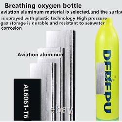 DEDEPU Scuba Diving Kit Full Face Snorkel Mask 1L Air Oxygen Tank Underwater USA