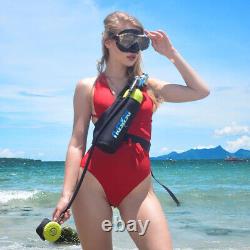 DEDEPU Scuba Diving Kit Full Face Snorkel Mask 1L Air Oxygen Tank Underwater USA