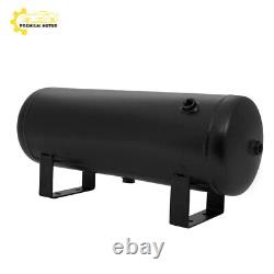 For Car Train Truck Vans Ship 12V 4 Trumpets Train Air Horn Compressor Tank Kit