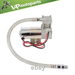 For Train Horn 12V 1 Gal Air Tank 120 Psi Compressor Onboard System Kit