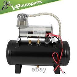 For Train Horn 12V 2 Gal Air Tank 150 Psi Compressor Onboard System Kit