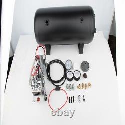 For Train Horn 12V 5 Gal Air Tank 200Psi Air Compressor Onboard System Kit