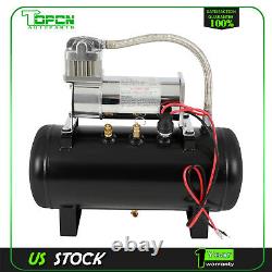 For Train Horn 2 Gal Air Tank 150 Psi Compressor Onboard System Kit 12V