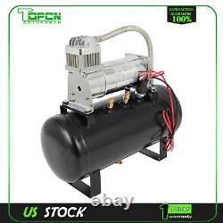 For Train Horn 2 Gal Air Tank 150 Psi Compressor Onboard System Kit 12V