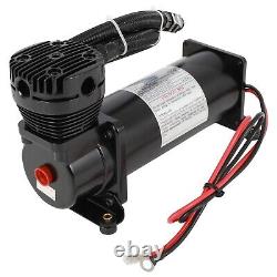 For Train Horn 5 Gal Air Tank 200 Psi Onboard System Kit 12V Air Compressor Horn