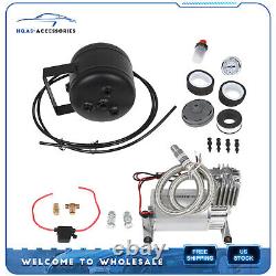 For Train Horns 5 Port 0.5 Gallon Air Tank 150PSI Compressor Onboard System Kit