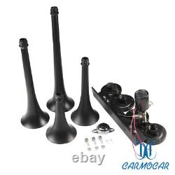 For Truck Car Pickup Loud System 1G Air Tank 150psi 4 Trumpets Train Horn Kit