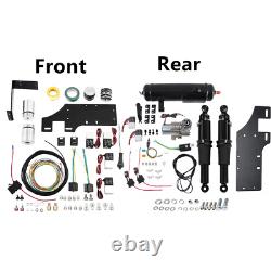Front Air Ride Lowering Kit & Rear Suspension Tank Fit For Harley Touring 14-23