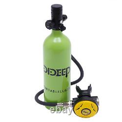 Mini 1L Scuba Oxygen Cylinder Diving Air Tank Kit Snorkeling Breathing Equipment